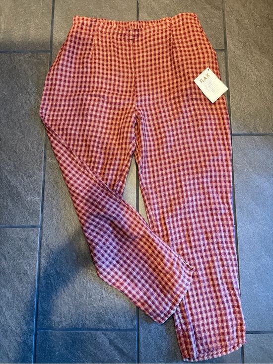 Flax Pants - Flax Red Gingham Women’s Pants